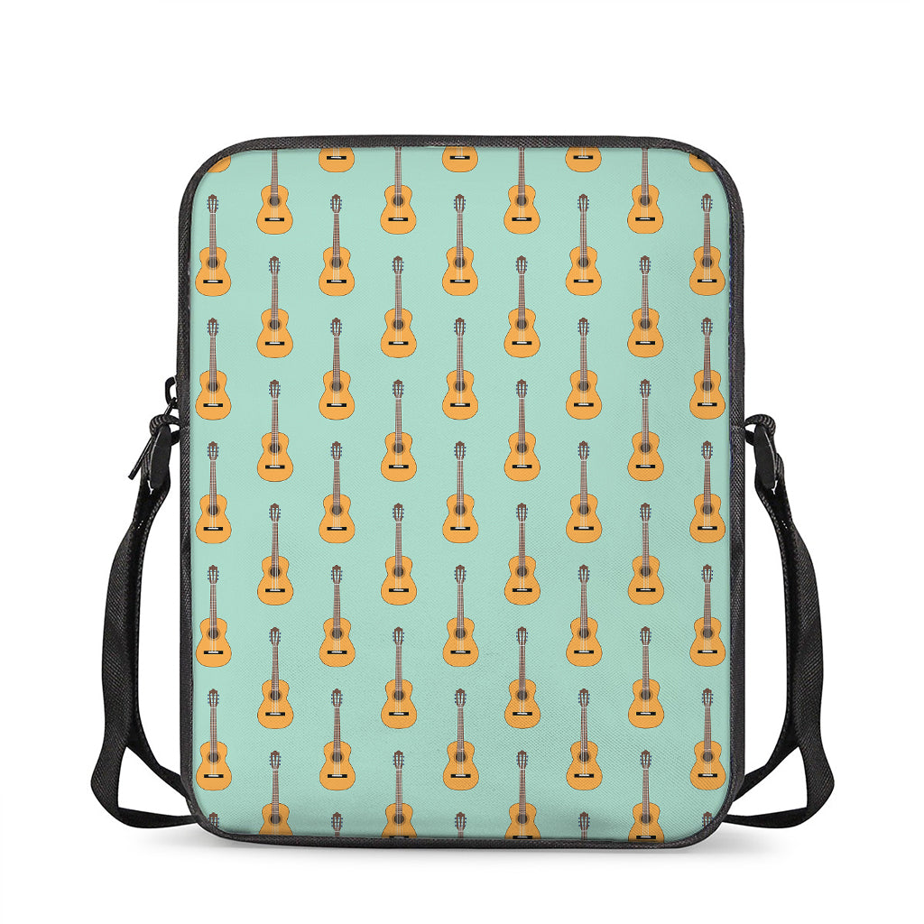 Classical Guitar Pattern Print Rectangular Crossbody Bag