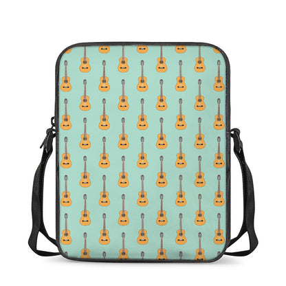 Classical Guitar Pattern Print Rectangular Crossbody Bag