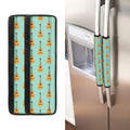 Classical Guitar Pattern Print Refrigerator Handle Covers