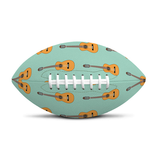 Classical Guitar Pattern Print Rugby Ball