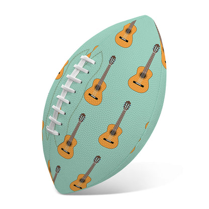 Classical Guitar Pattern Print Rugby Ball