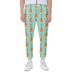 Classical Guitar Pattern Print Scuba Joggers