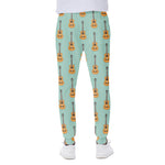 Classical Guitar Pattern Print Scuba Joggers