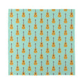 Classical Guitar Pattern Print Silk Bandana