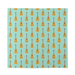 Classical Guitar Pattern Print Silk Bandana