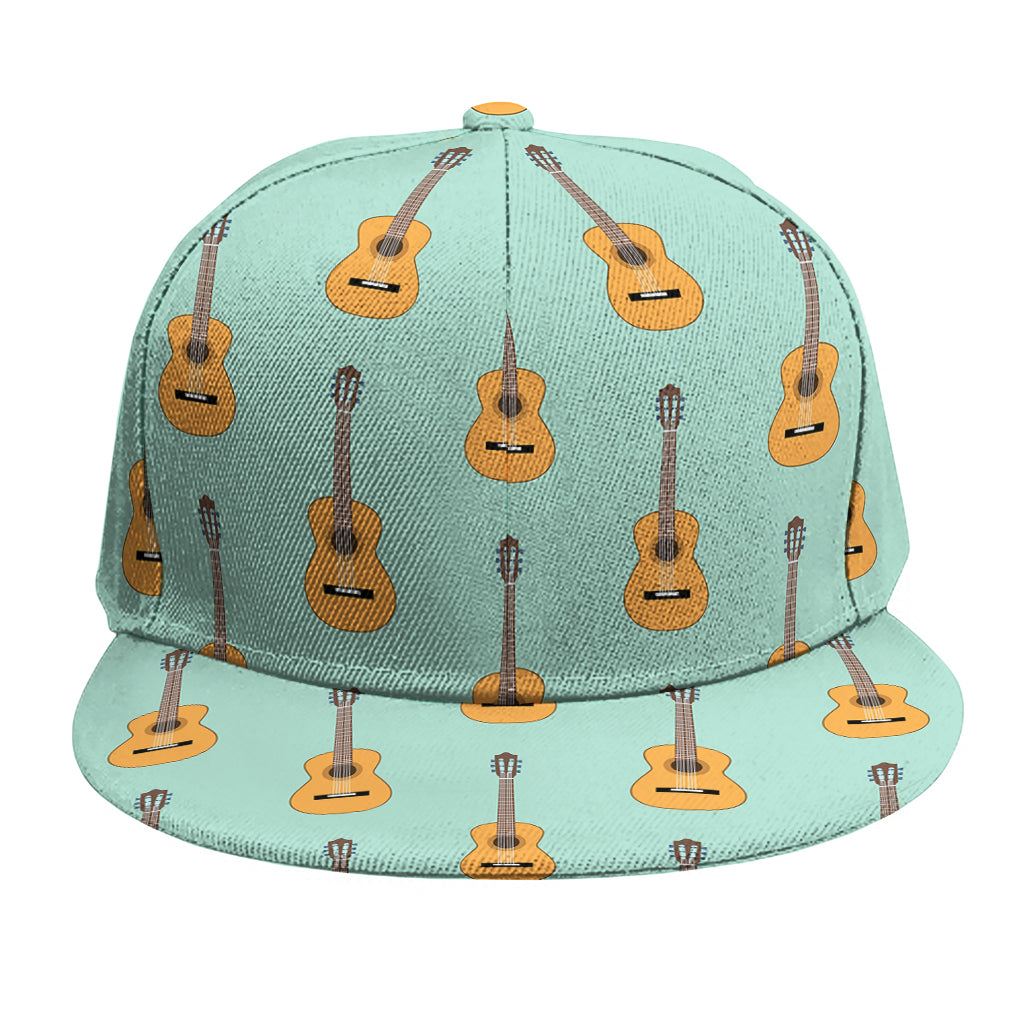 Classical Guitar Pattern Print Snapback Cap