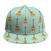 Classical Guitar Pattern Print Snapback Cap