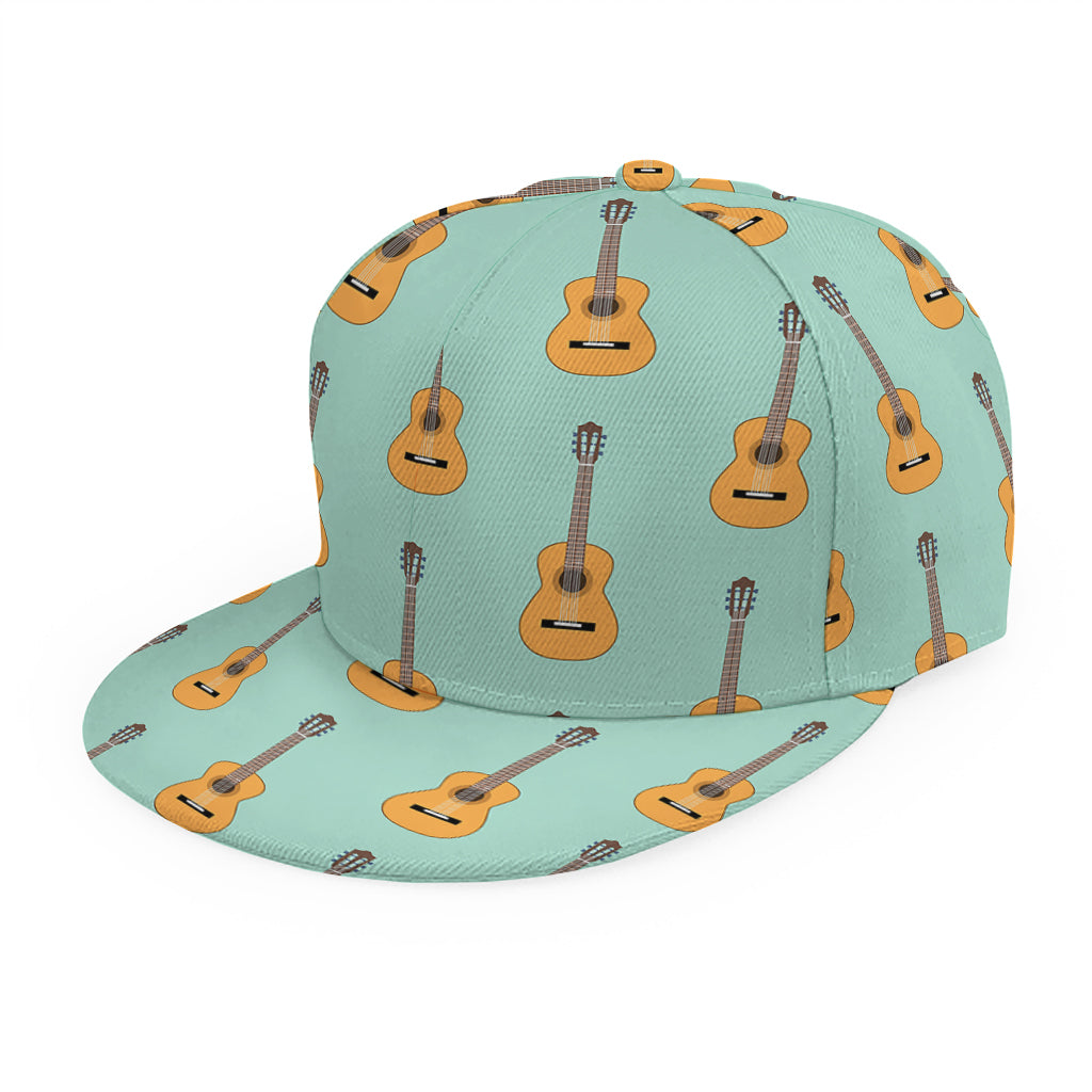 Classical Guitar Pattern Print Snapback Cap