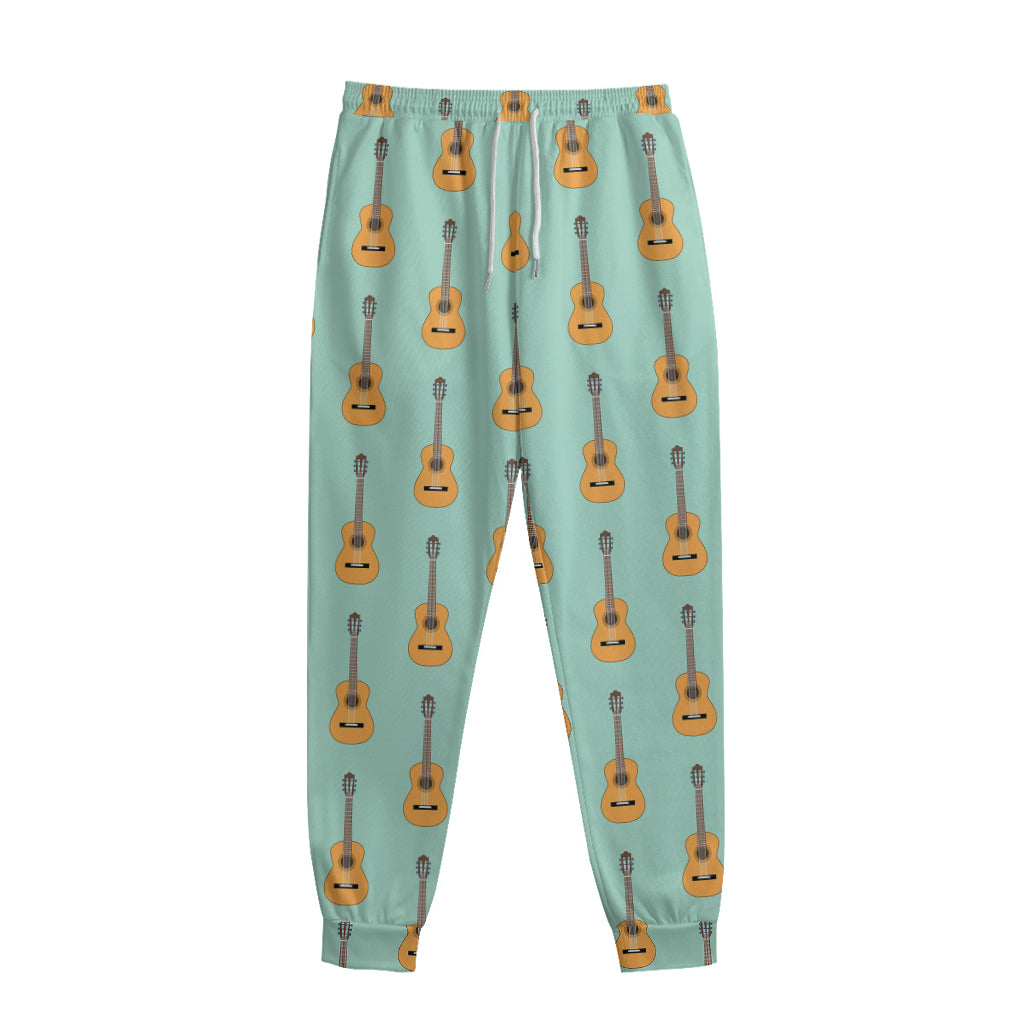 Classical Guitar Pattern Print Sweatpants