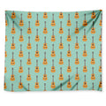Classical Guitar Pattern Print Tapestry