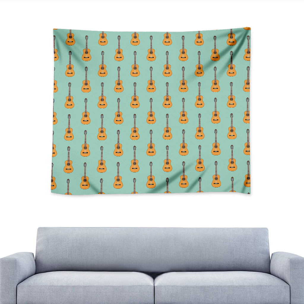 Classical Guitar Pattern Print Tapestry