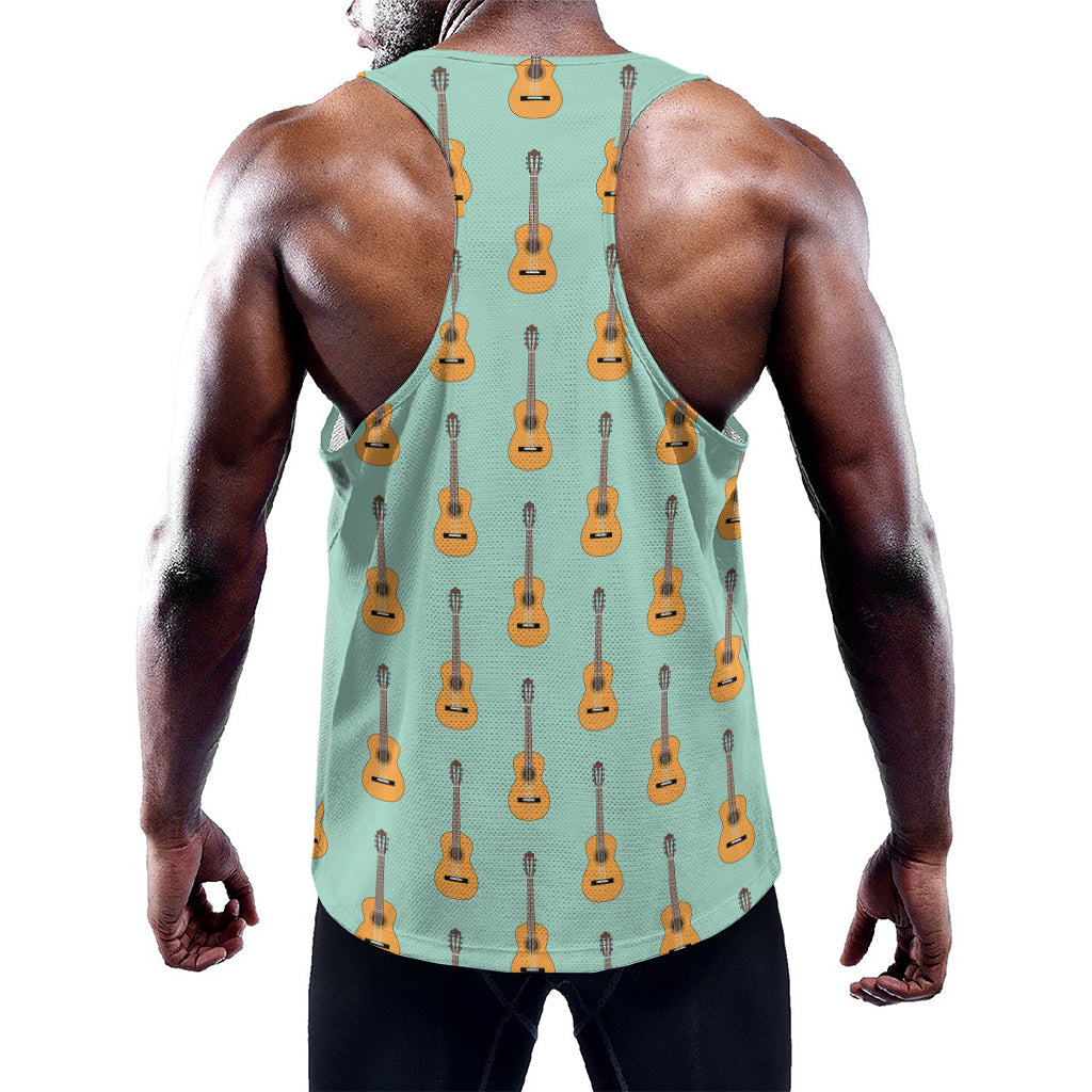Classical Guitar Pattern Print Training Tank Top