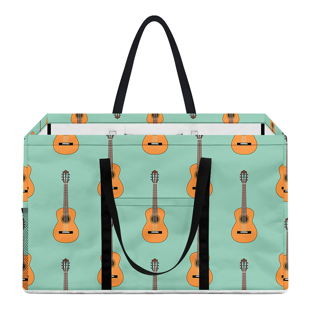 Classical Guitar Pattern Print Utility Tote Bag
