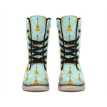 Classical Guitar Pattern Print Winter Boots