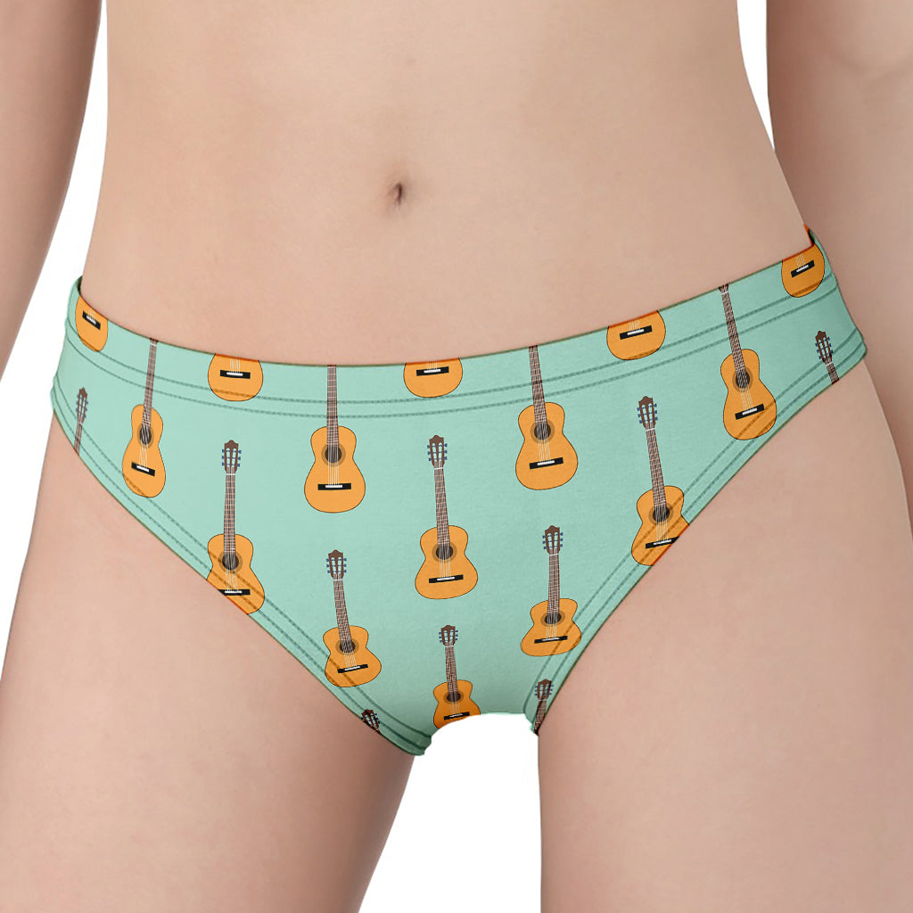 Classical Guitar Pattern Print Women's Panties