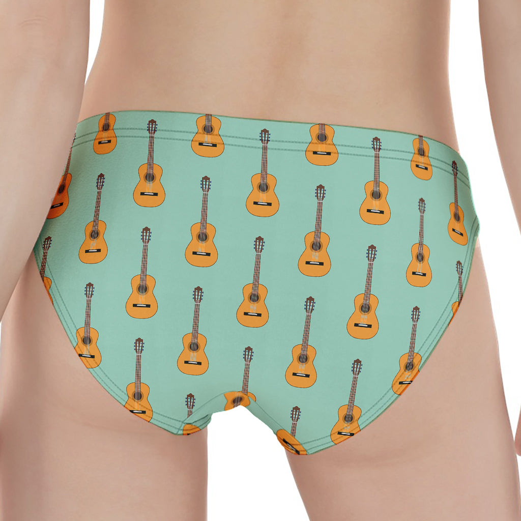 Classical Guitar Pattern Print Women's Panties