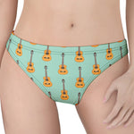 Classical Guitar Pattern Print Women's Thong