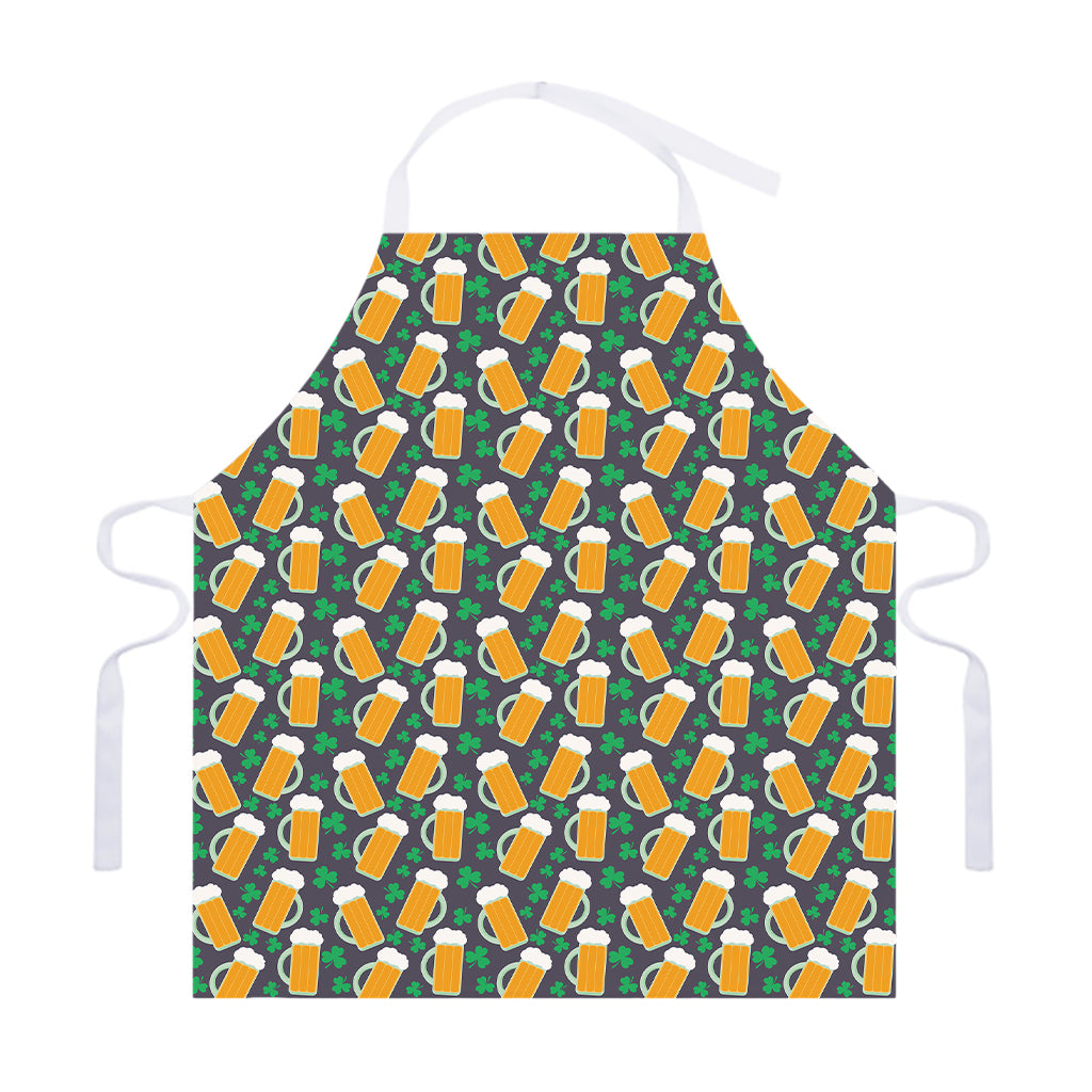 Clover And Beer St. Patrick's Day Print Adjustable Apron