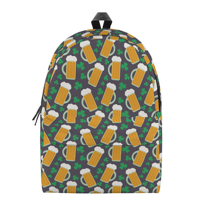 Clover And Beer St. Patrick's Day Print Backpack