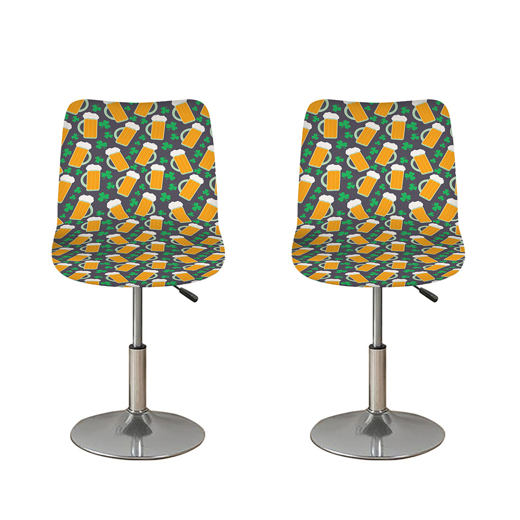 Clover And Beer St. Patrick's Day Print Bar Stool Covers