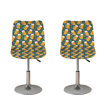 Clover And Beer St. Patrick's Day Print Bar Stool Covers