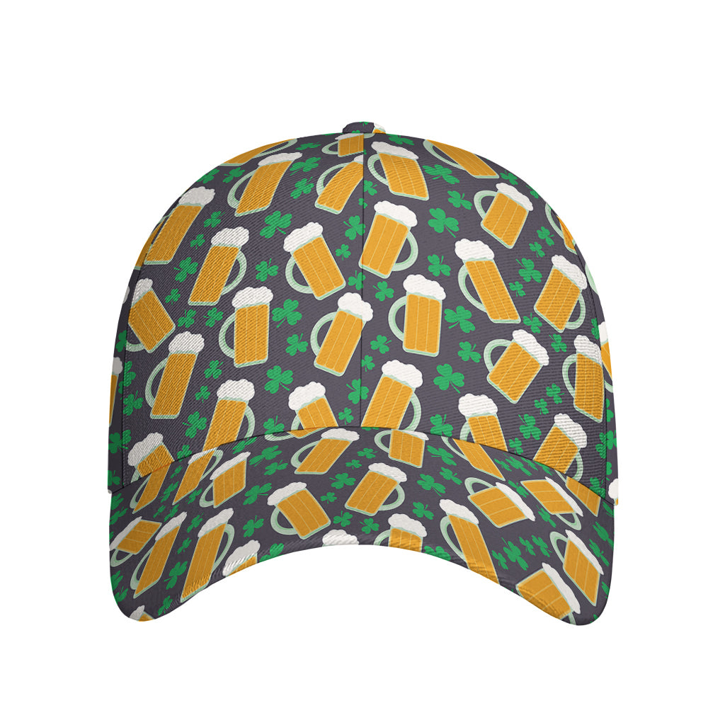 Clover And Beer St. Patrick's Day Print Baseball Cap