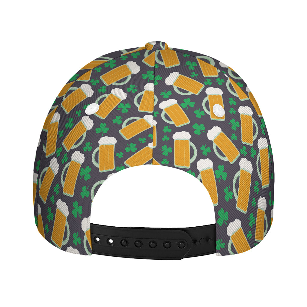 Clover And Beer St. Patrick's Day Print Baseball Cap