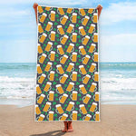 Clover And Beer St. Patrick's Day Print Beach Towel