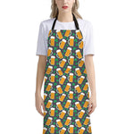Clover And Beer St. Patrick's Day Print Bib Apron With Pocket