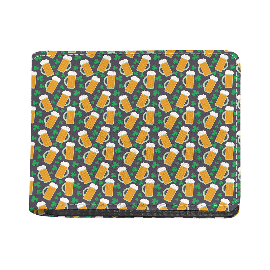 Clover And Beer St. Patrick's Day Print Bifold Wallet