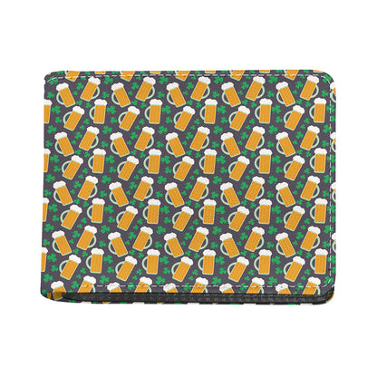Clover And Beer St. Patrick's Day Print Bifold Wallet