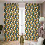 Clover And Beer St. Patrick's Day Print Blackout Pencil Pleat Curtains