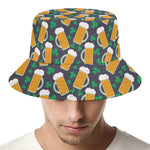 Clover And Beer St. Patrick's Day Print Bucket Hat