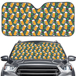 Clover And Beer St. Patrick's Day Print Car Windshield Sun Shade