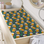 Clover And Beer St. Patrick's Day Print Changing Pad Cover