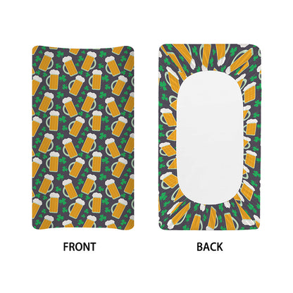Clover And Beer St. Patrick's Day Print Changing Pad Cover