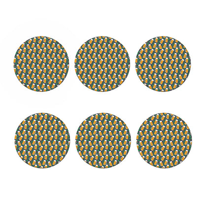 Clover And Beer St. Patrick's Day Print Coaster Set