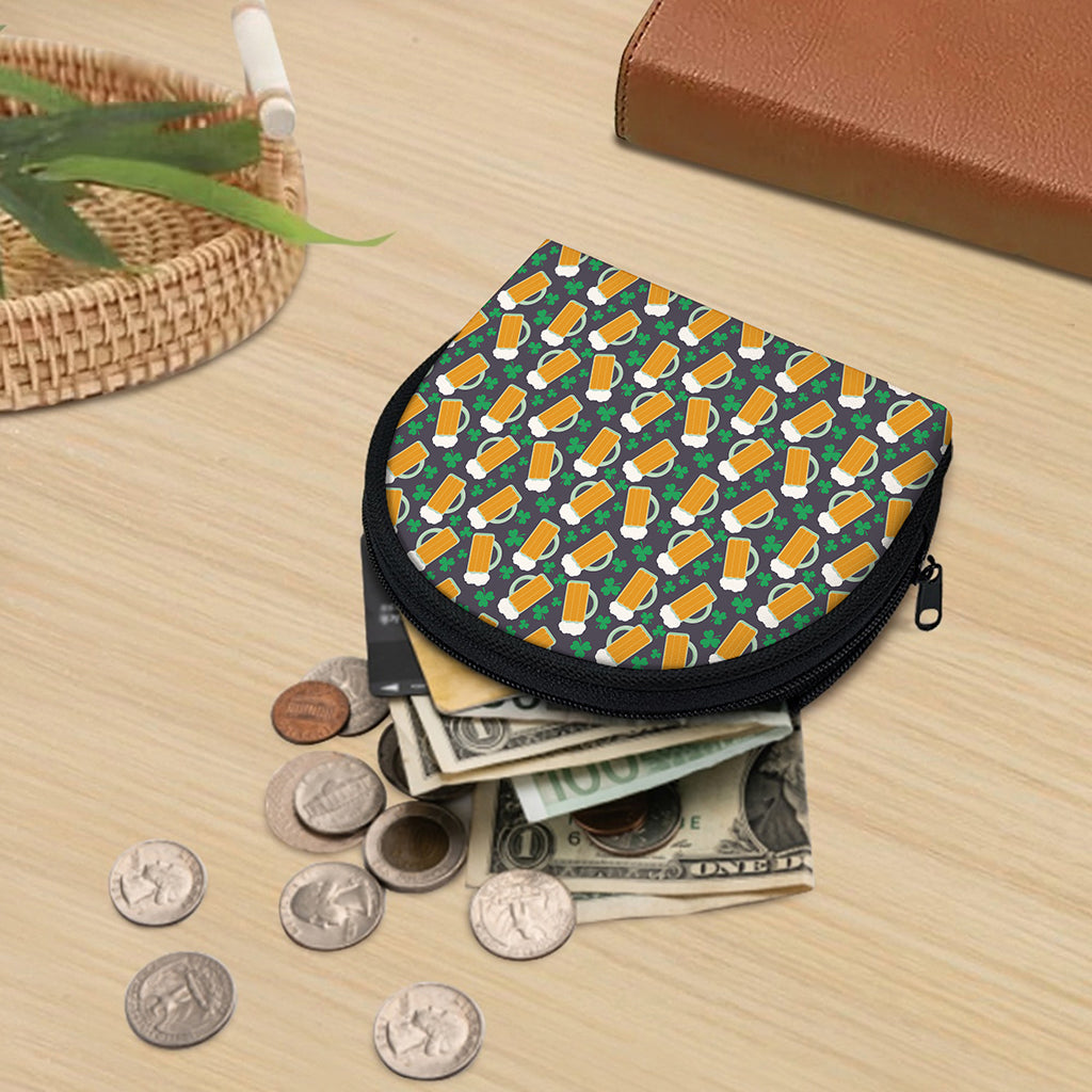Clover And Beer St. Patrick's Day Print Coin Purse