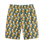 Clover And Beer St. Patrick's Day Print Cotton Shorts