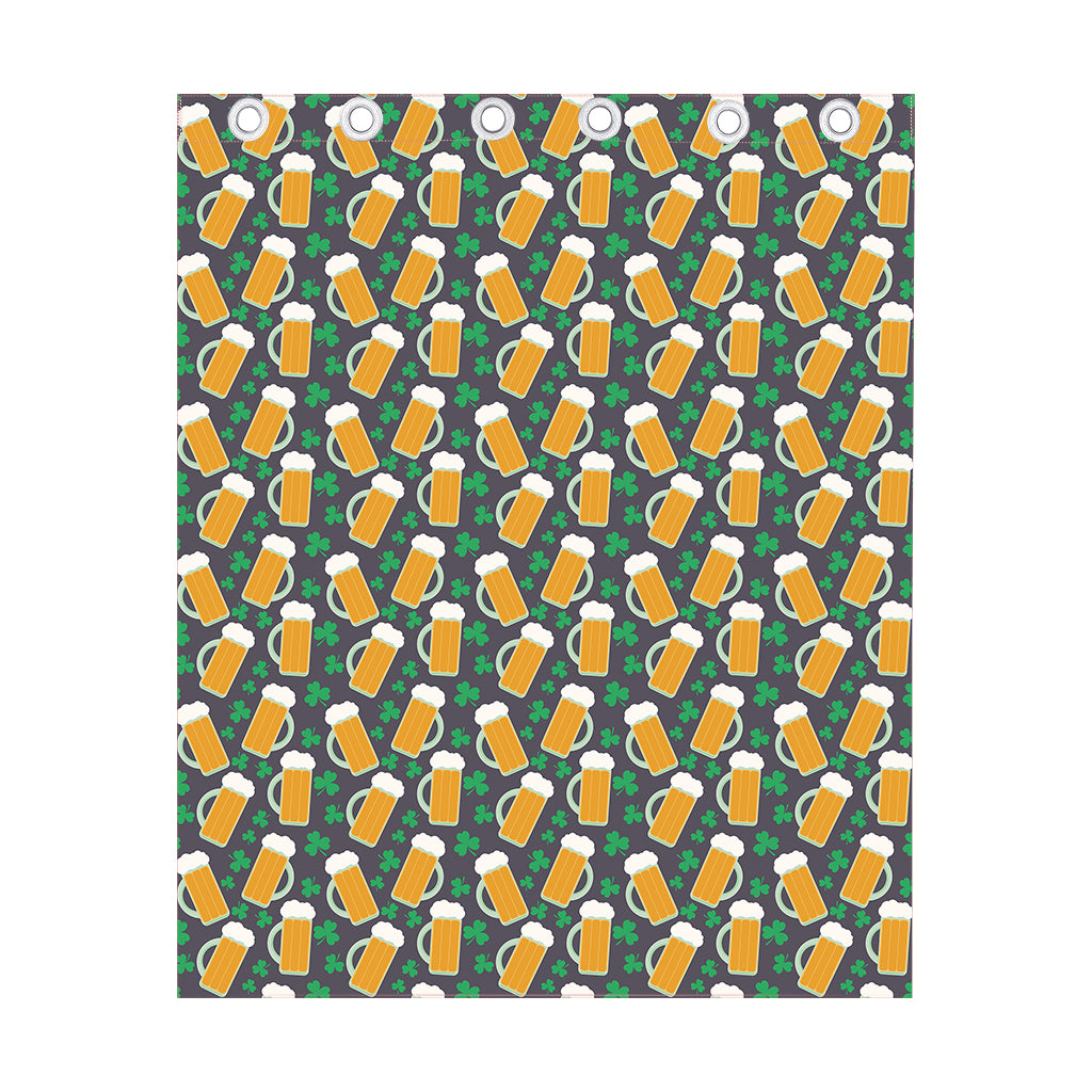 Clover And Beer St. Patrick's Day Print Curtain