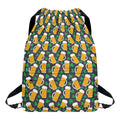 Clover And Beer St. Patrick's Day Print Drawstring Backpack