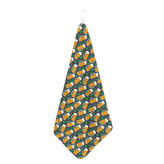 Clover And Beer St. Patrick's Day Print Hand Towel