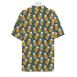 Clover And Beer St. Patrick's Day Print Hawaiian Shirt