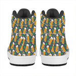 Clover And Beer St. Patrick's Day Print High Top Leather Sneakers