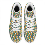 Clover And Beer St. Patrick's Day Print High Top Leather Sneakers