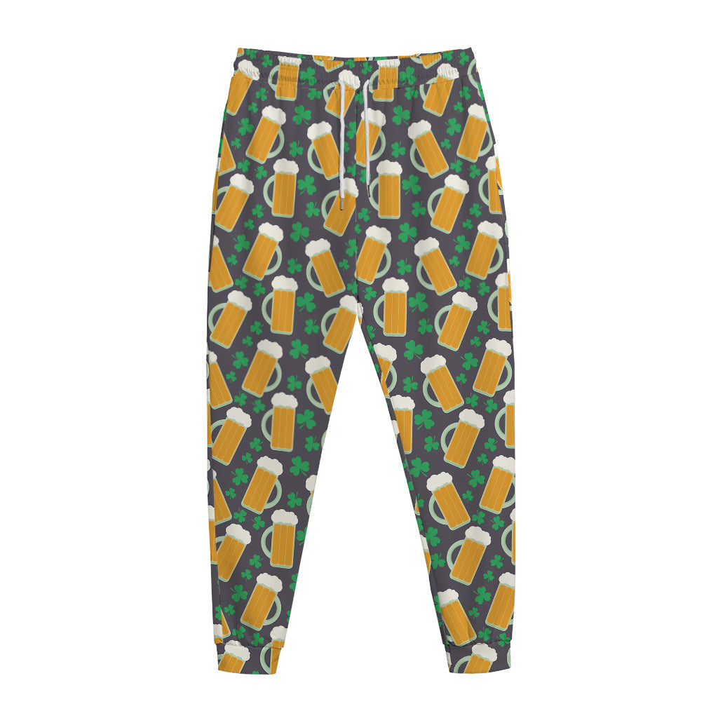 Clover And Beer St. Patrick's Day Print Jogger Pants