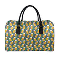 Clover And Beer St. Patrick's Day Print Leather Duffel Bag
