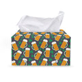 Clover And Beer St. Patrick's Day Print Leather Tissue Box Cover