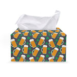 Clover And Beer St. Patrick's Day Print Leather Tissue Box Cover