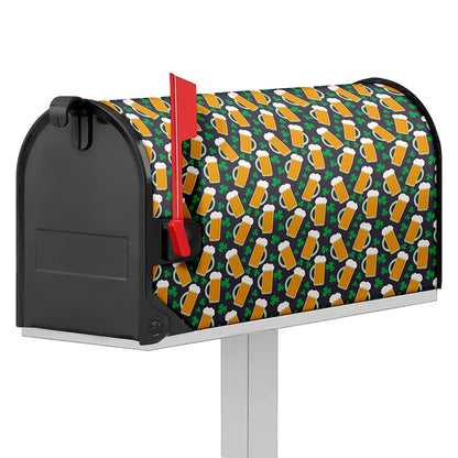 Clover And Beer St. Patrick's Day Print Mailbox Cover